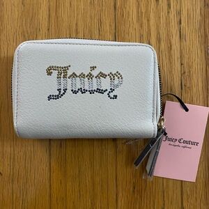 Juicy Couture Breaking The Rules Double Medium Zip Around Wallet Angel NEW